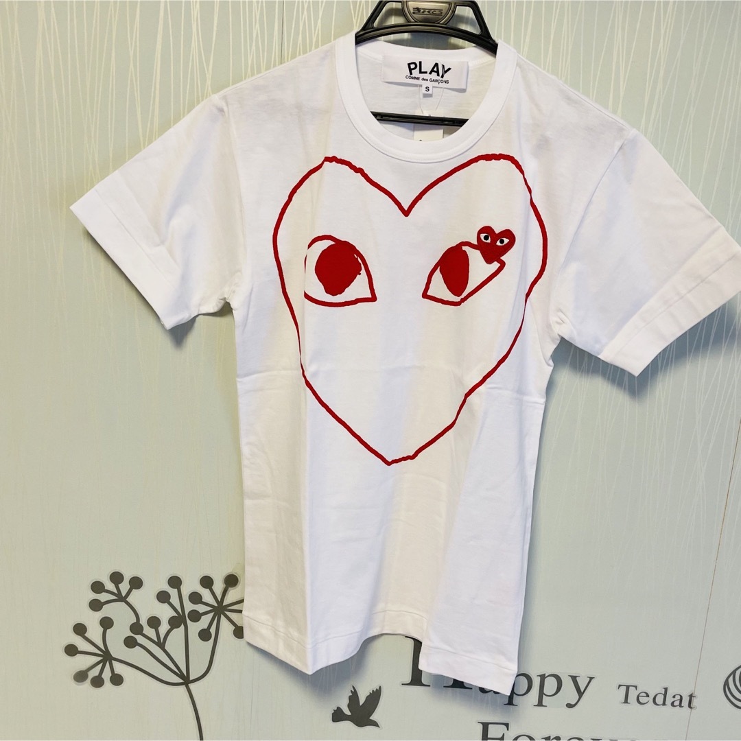 COMME des GARCONS(コムデギャルソン)の【即発】COMME des GARCONS ハートプリント メンズ カットソー メンズのトップス(Tシャツ/カットソー(半袖/袖なし))の商品写真