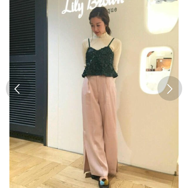 Lily Brown(リリーブラウン)のワイドパンツ レディースのパンツ(バギーパンツ)の商品写真