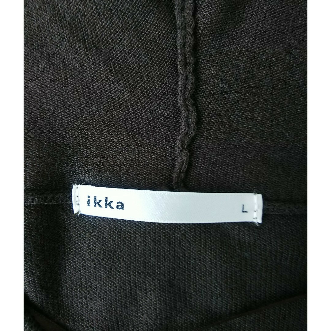 ikka(イッカ)のikka ロングカーデガン 七分袖 カーディガン 柔らかい ストレッチ おしゃれ レディースのトップス(カーディガン)の商品写真