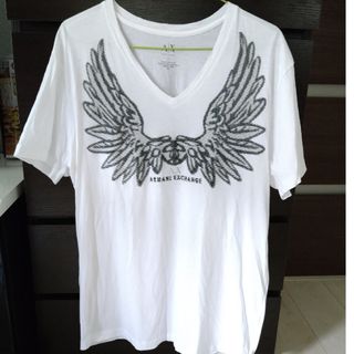 アルマーニエクスチェンジ(ARMANI EXCHANGE)のARMANI EXCHANGE半袖白Ｔシャツ(Tシャツ/カットソー(半袖/袖なし))