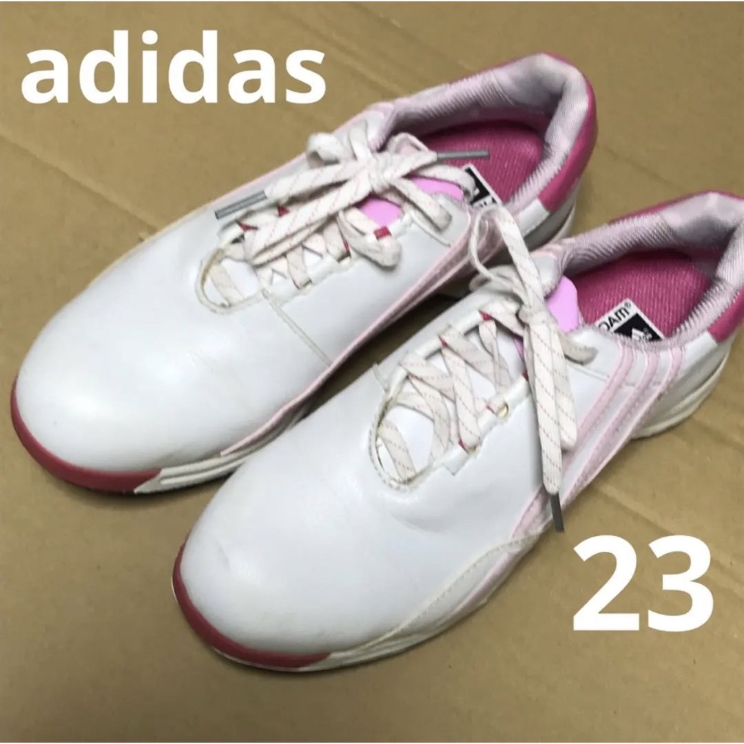 adidas - レディース adidas アディダス ゴルフシューズ23cmの通販 by