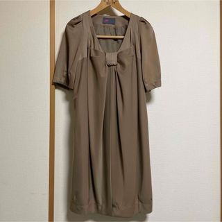 レイビームス(Ray BEAMS)のBEAMS 美品 リボンワンピース(ひざ丈ワンピース)