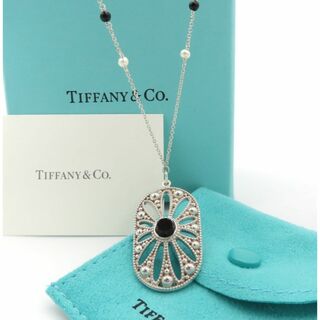 ティファニー(Tiffany & Co.)のティファニー ジークフェルド オニキス パール ロング ネックレス MW32(ネックレス)