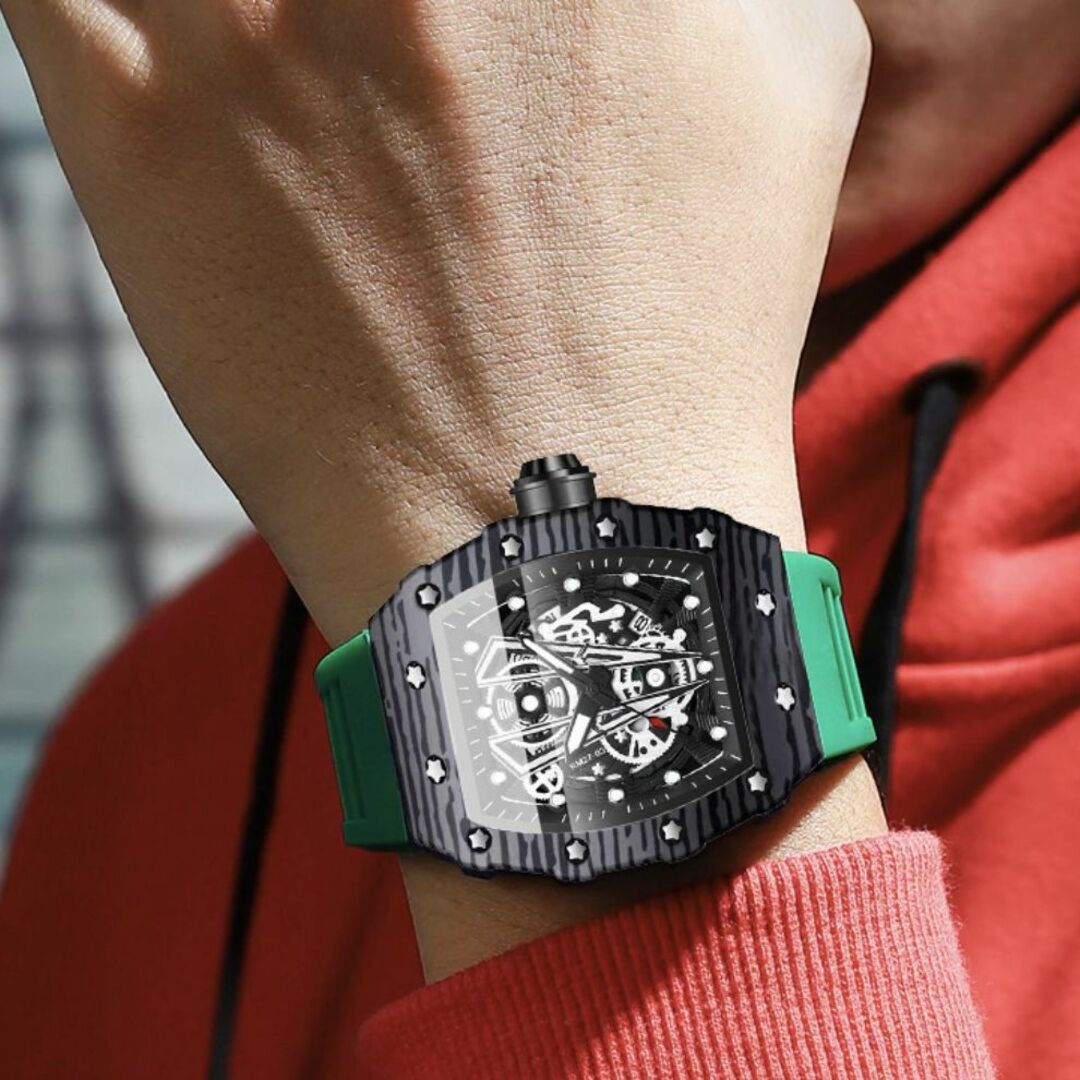 Richard Mille RM11用ベルトラバー グリーン Richard Mille RM11用ベルトラバー グリーン