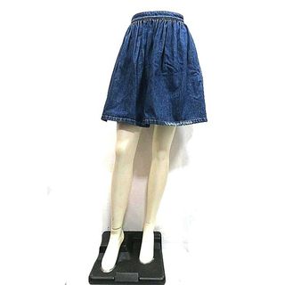 ミュウミュウ(miumiu)の【中古】miu miu ミュウミュウ スカート レディ―ス デニムスカート ブルー 膝上丈 サイズ36(その他)