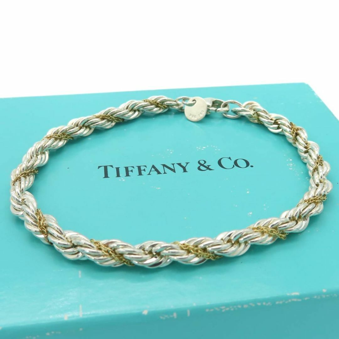 希少　TIFFANY ティファニー ハート バングル  750 シルバー