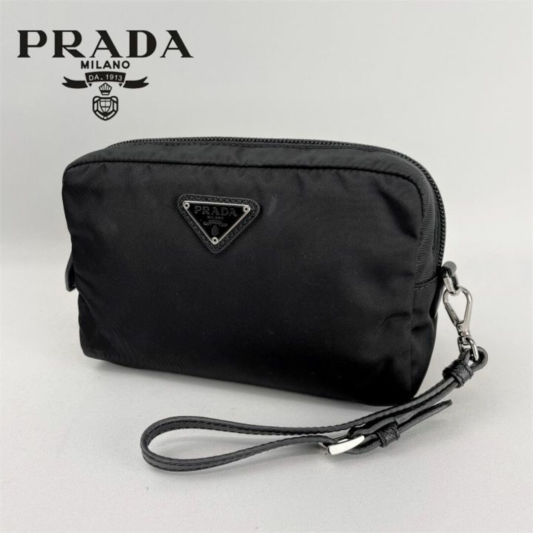 ほぼ未使用□PRADA プラダ□三角プレート サフィアーノ セカンドバック