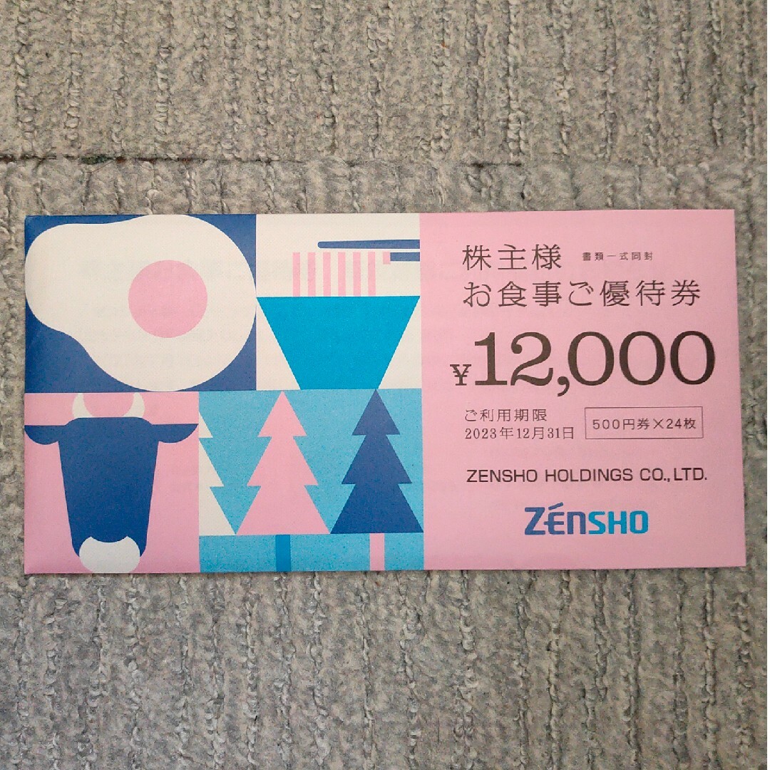 ビッグ割引 ゼンショー 株主優待券 12000円分 | assistport.co.jp
