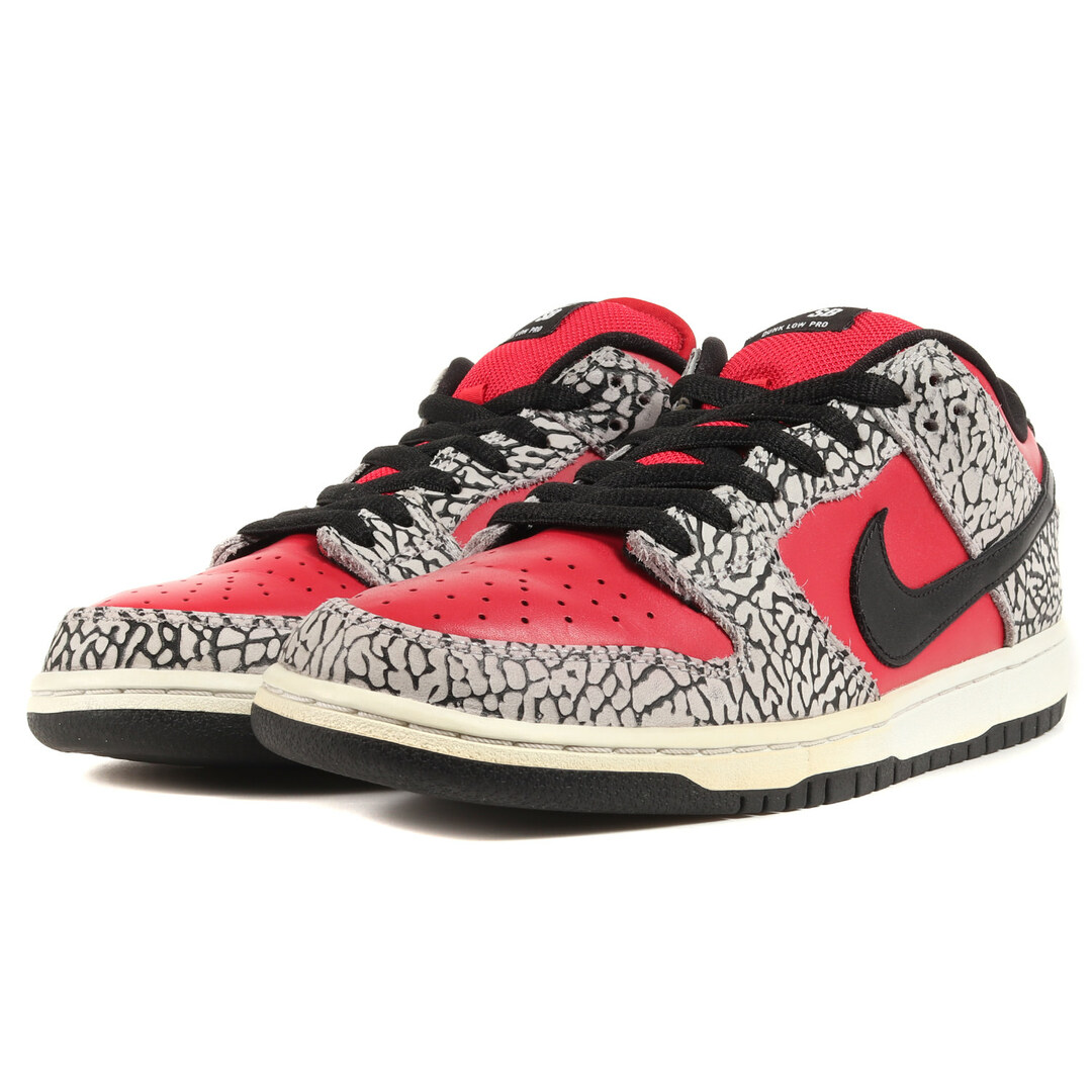 Supreme シュプリーム サイズ:27.5cm NIKE DUNK LOW PREMIUM SB 赤セメント 313170-600 2012年春夏  ナイキ ダンク ロー プレミアム ファイヤーレッド ブラック US9.5 ローカット スニーカー コラボ 【メンズ】【中古】