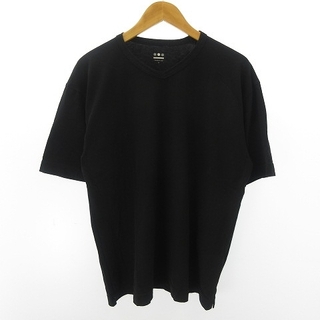 スリードッツ(three dots)のthree dots 近年モデル USA製 Tシャツ カットソー 半袖 黒 M(Tシャツ/カットソー(半袖/袖なし))