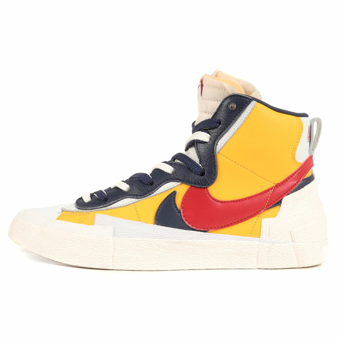 sacai(サカイ)のSacai サカイ サイズ:25.5cm NIKE BLAZER MID / SACAI BV0072-700 2019年春夏 ナイキ ブレザー ミッド バーシティメイズ バーシティレッド US7.5 ミドルカット スニーカー コラボ【メンズ】【中古】【美品】 メンズの靴/シューズ(スニーカー)の商品写真