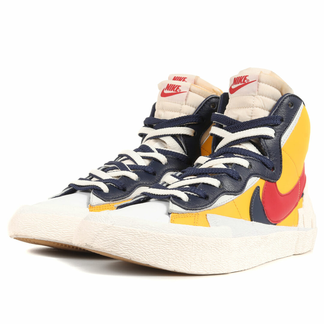 Sacai サカイ サイズ:25.5cm NIKE BLAZER MID / SACAI BV0072-700 2019年春夏 ナイキ ブレザー ミッド バーシティメイズ バーシティレッド US7.5 ミドルカット スニーカー コラボ【メンズ】【美品】