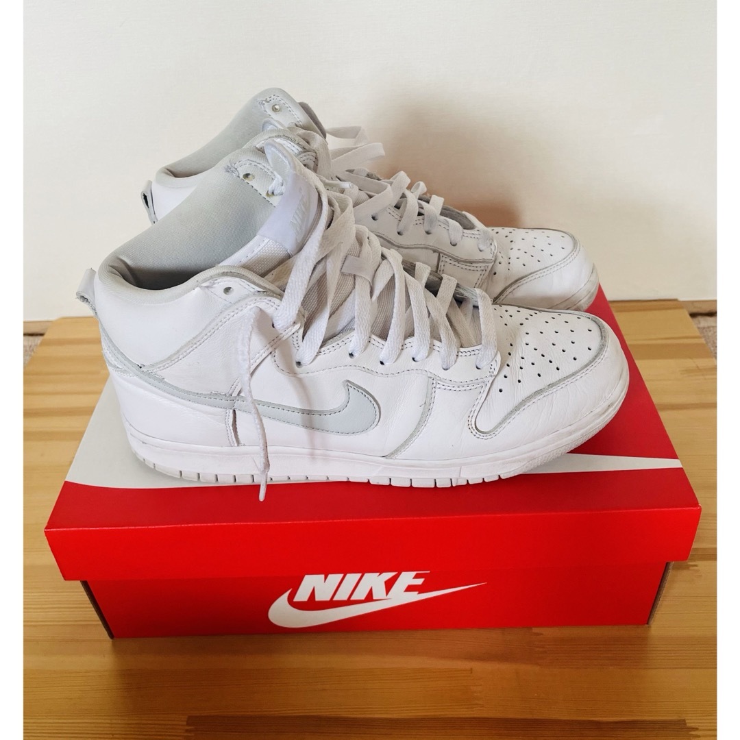 NIKE DUNK HIGH "PURE PLATINUM" カスタム27cm