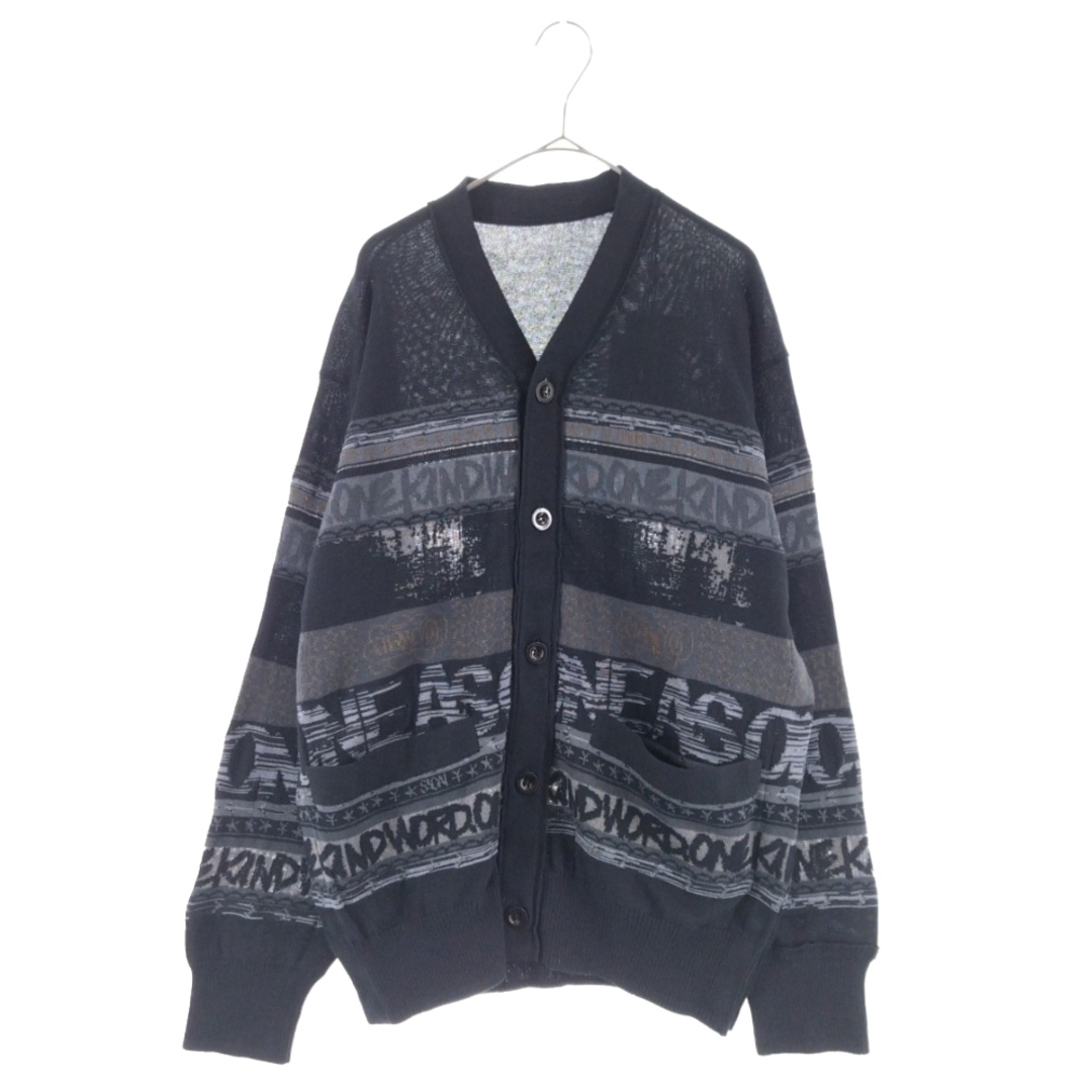 Sacai サカイ 23SS ×Eric Haze Jacquard Knit Cardigan 23-02984M エリックヘイズ ジャガード ニットカーディガン ブラック