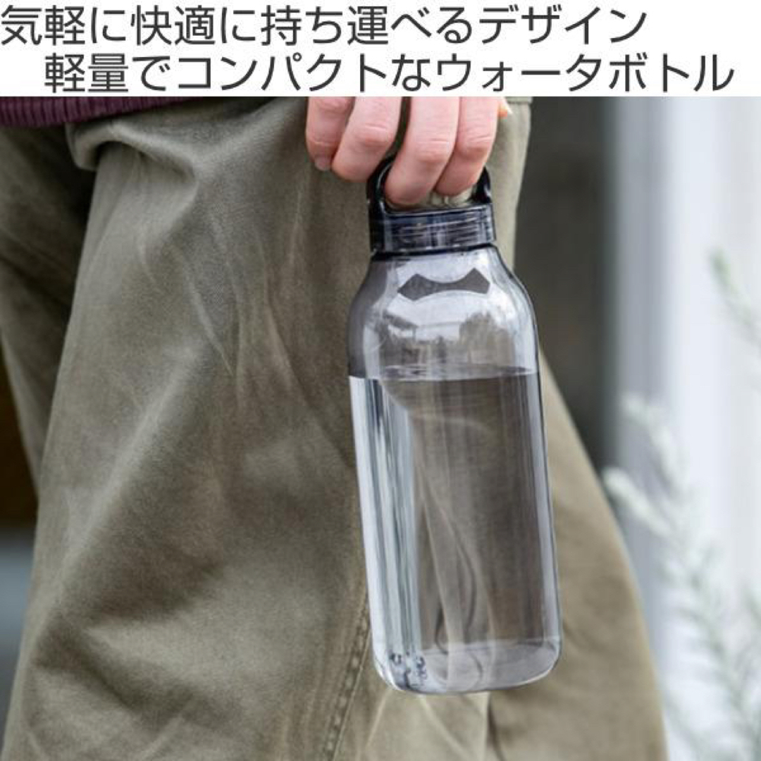 ACTUS(アクタス)のKINTO ウォーターボトル 500ml スモーク クリア 2本セット インテリア/住まい/日用品のキッチン/食器(タンブラー)の商品写真