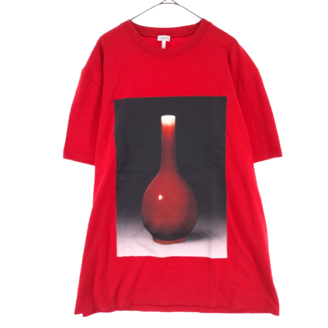 LOEWE ロエベ Ceramic print T-shirt セラミックプリントクルーネック半袖Tシャツ レッド