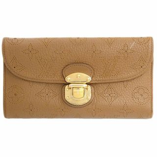 ルイヴィトン(LOUIS VUITTON)のルイヴィトン マヒナ ポルトフォイユ・アメリア コニャック長財布JJS02708(財布)