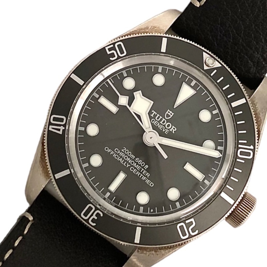 チューダー/チュードル TUDOR ブラックベイ フィフティエイト 79010SG ダークブラウン シルバー925 SV925/レザー 自動巻き メンズ 腕時計