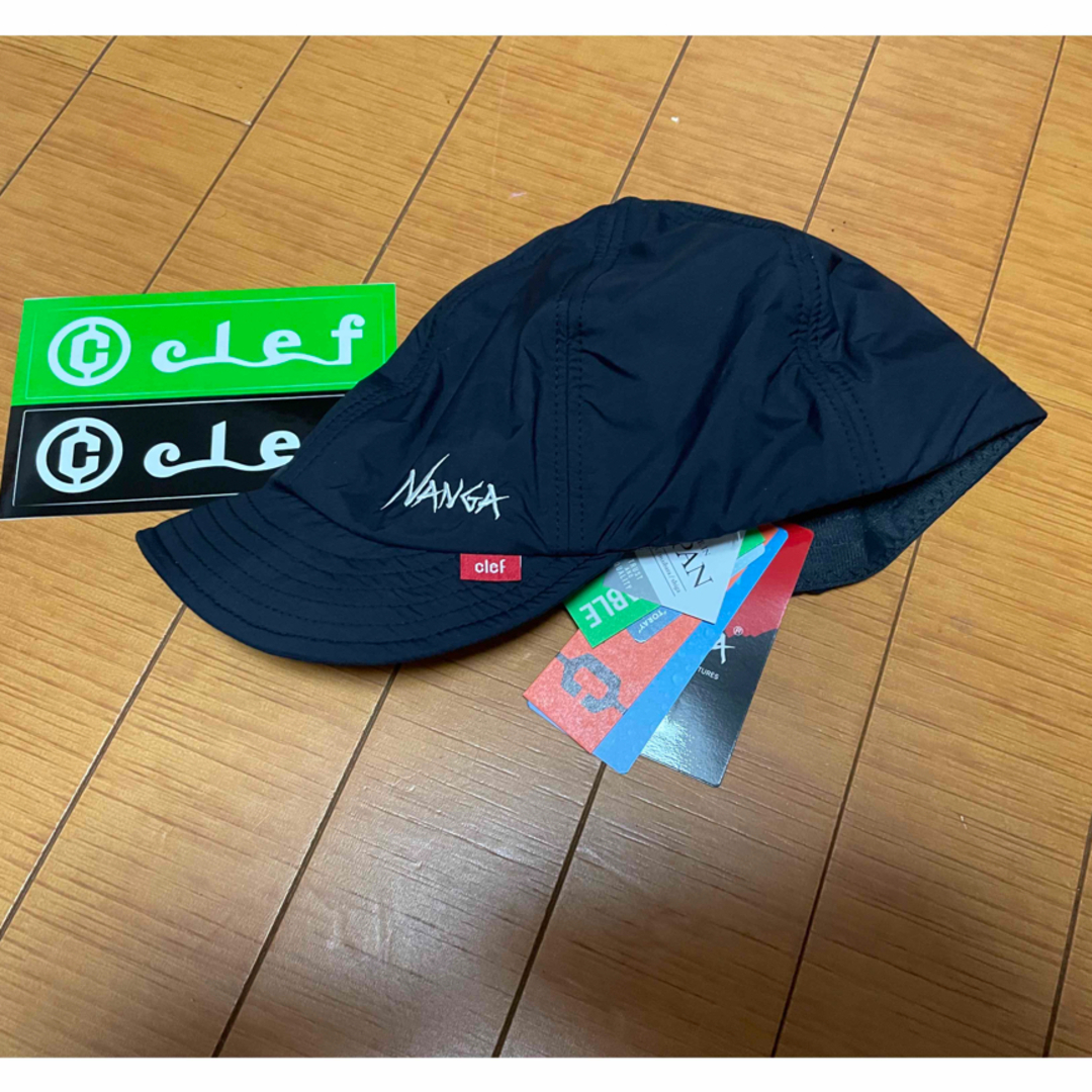 clef(クレ)のNANGA × Clef DTT WIRED B.CAP BLACK ブラック メンズの帽子(キャップ)の商品写真