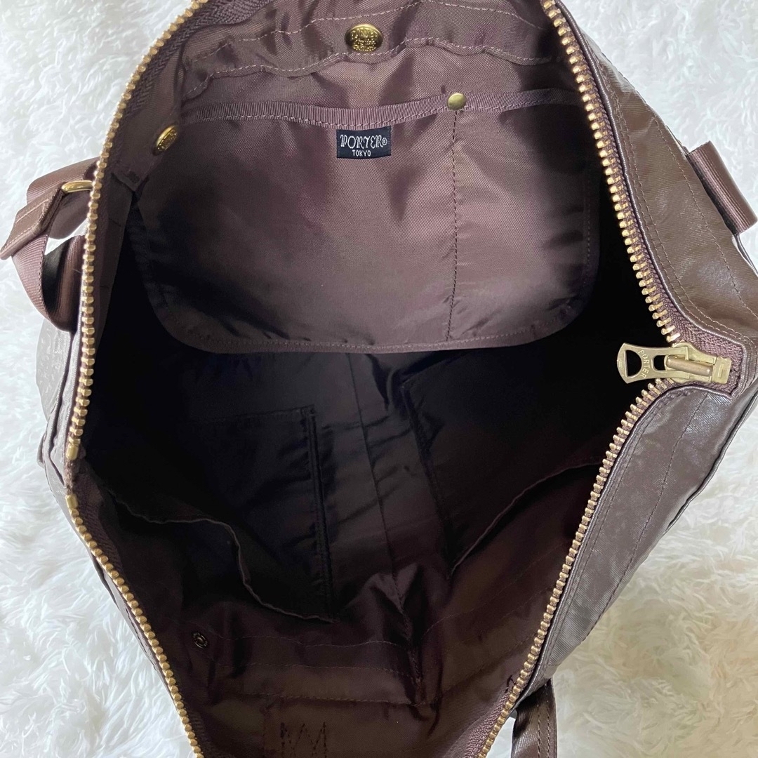 ヒート 【美品】PORTER ポーター LUGGAGE LABELトートバッグ | www