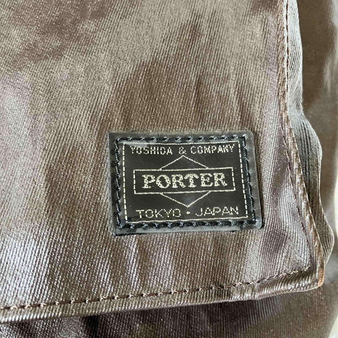 ヒート 【美品】PORTER ポーター LUGGAGE LABELトートバッグ | www