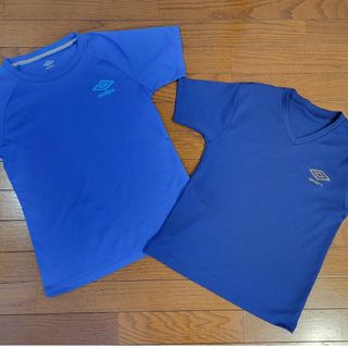 アンブロ(UMBRO)の値下げ‼️　umbro　アンブロTシャツ　2枚セット　青　150   165　L(Tシャツ/カットソー)