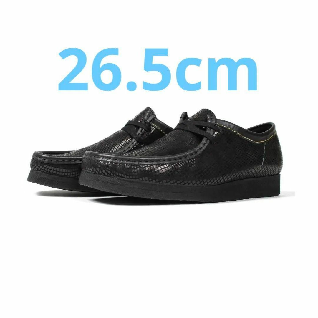 WACKO MARIA CLARKS wallabee black snake 靴 WACKO MARIA CLARKS wallabee black snake 靴