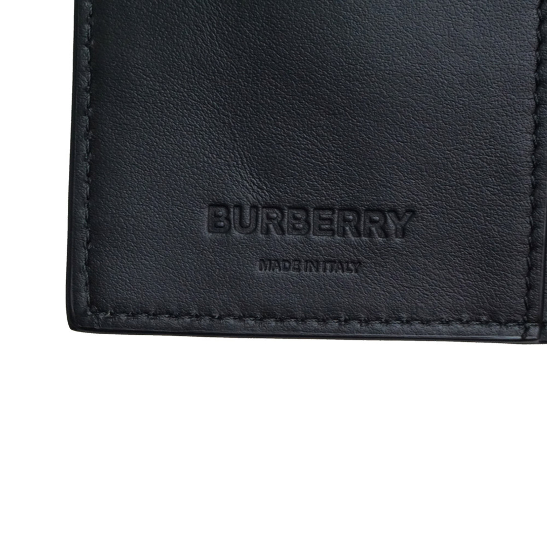 BURBERRY - バーバリー TB モノグラム ロゴ 二つ折り長財布 レザー