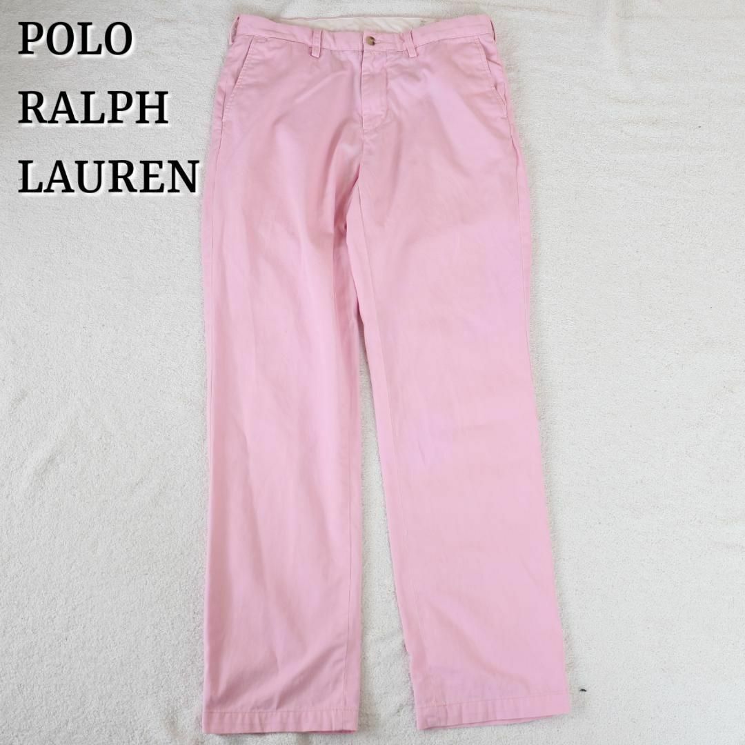 POLO RALPH LAUREN(ポロラルフローレン)の90s polo ralph lauren チノパン ピンク クラシックフィット メンズのパンツ(チノパン)の商品写真