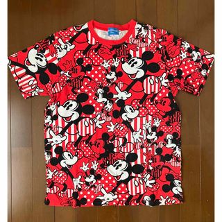 ディズニー(Disney)のディズニー★Tシャツ★ミッキー★赤(Tシャツ/カットソー(半袖/袖なし))