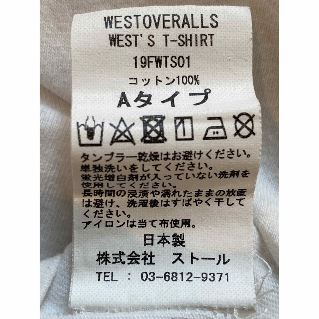 Ron Herman(ロンハーマン)のウエストオーバーオールズ Tシャツ WESTOVERALLS WEST'S レディースのトップス(Tシャツ(半袖/袖なし))の商品写真