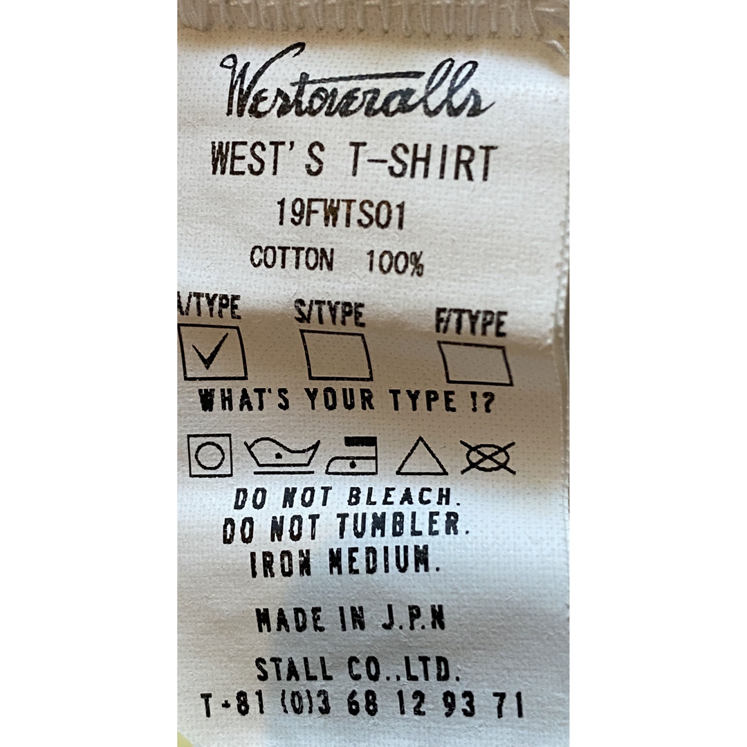 Ron Herman(ロンハーマン)のウエストオーバーオールズ Tシャツ WESTOVERALLS WEST'S レディースのトップス(Tシャツ(半袖/袖なし))の商品写真