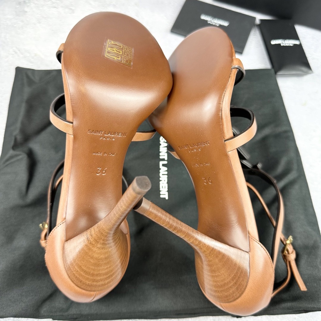 Saint Laurent(サンローラン)の新品100%本物 SAINTLAURENT カサンドラ サンダル サンローラン レディースの靴/シューズ(ハイヒール/パンプス)の商品写真