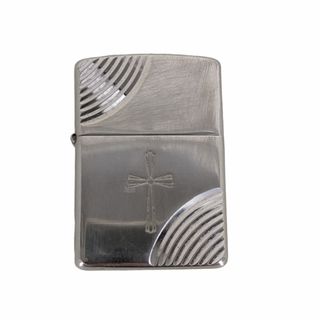 ジッポー(ZIPPO)のZIPPO(ジッポ) クロス 刻印 オイルライター メンズ ファッション雑貨(その他)