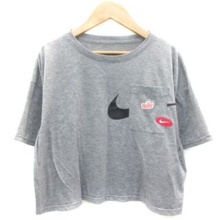 ナイキ(NIKE)のナイキ Tシャツ カットソー 五分袖 ショート丈 ラウンドネック S グレー(その他)