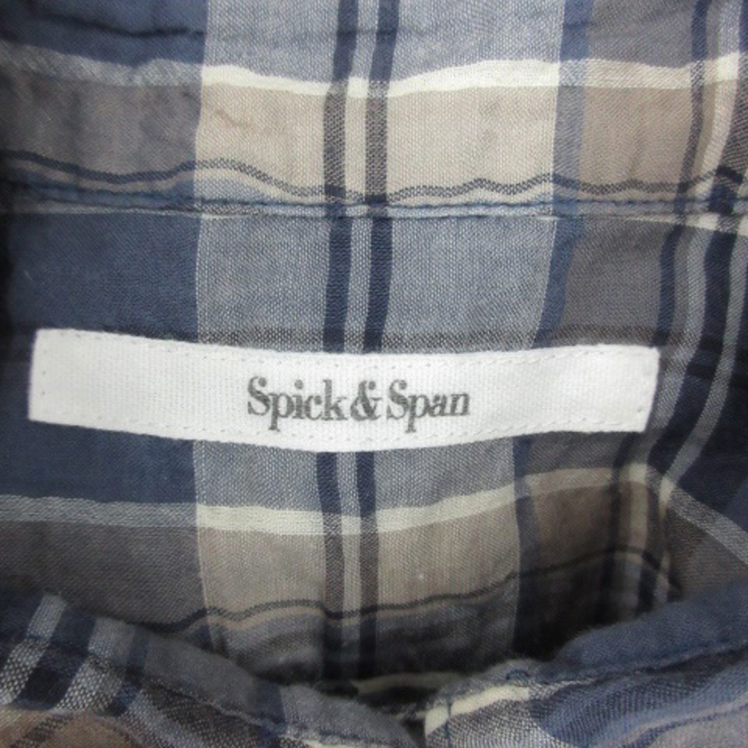 Spick & Span(スピックアンドスパン)のスピック&スパン Spick&Span カジュアルシャツ 長袖 チェック柄 レディースのトップス(シャツ/ブラウス(長袖/七分))の商品写真