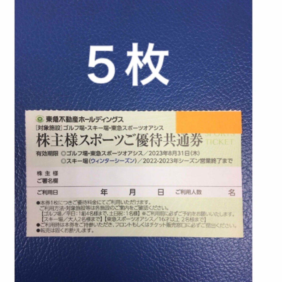 東急オアシス施設利用5枚セット