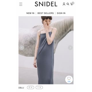 スナイデル(SNIDEL)のスナイデル✨ サテンキャミワンピース(ロングワンピース/マキシワンピース)