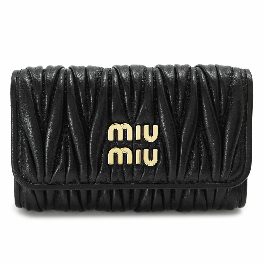 【美品】miumiu◆マテラッセ 6連キーケース◆ブラック 黒