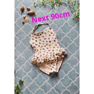 ネクスト(NEXT)の☀︎Next 90cmローズワンピース水着18-24m(水着)