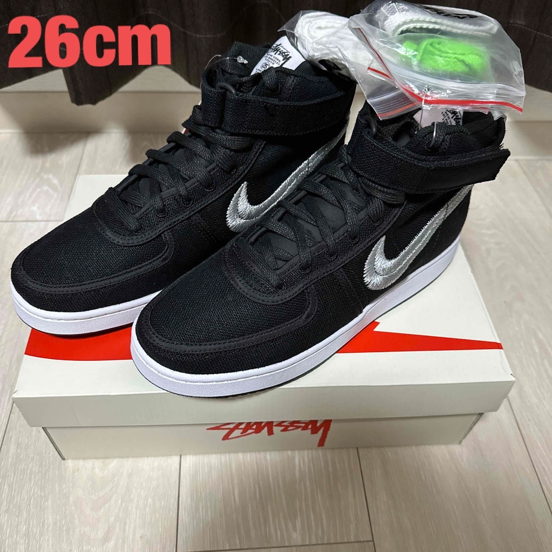 Stussy × Nike Vandal High "Black"メンズ