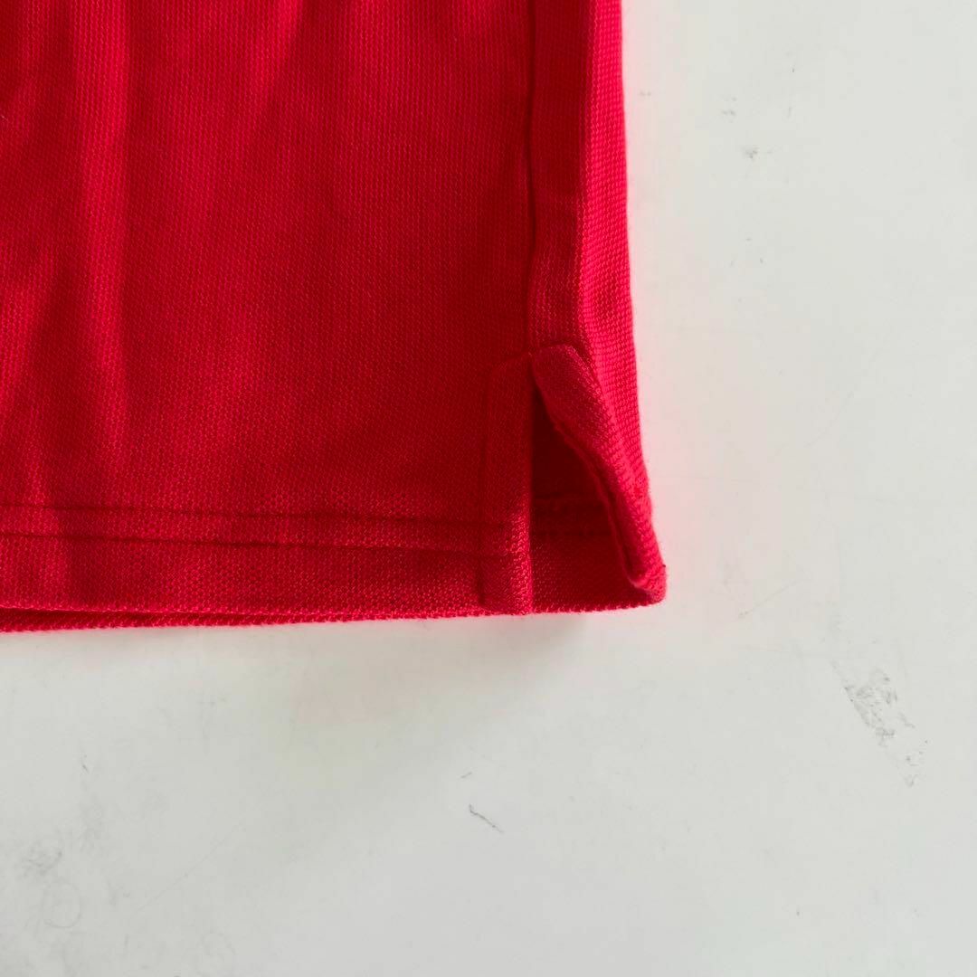 RUSS・K(ラスケー)の未使用タグ付き RUSS・K　ラスケー　ポロシャツ 赤 刺繍ワッペン L メンズのトップス(ポロシャツ)の商品写真