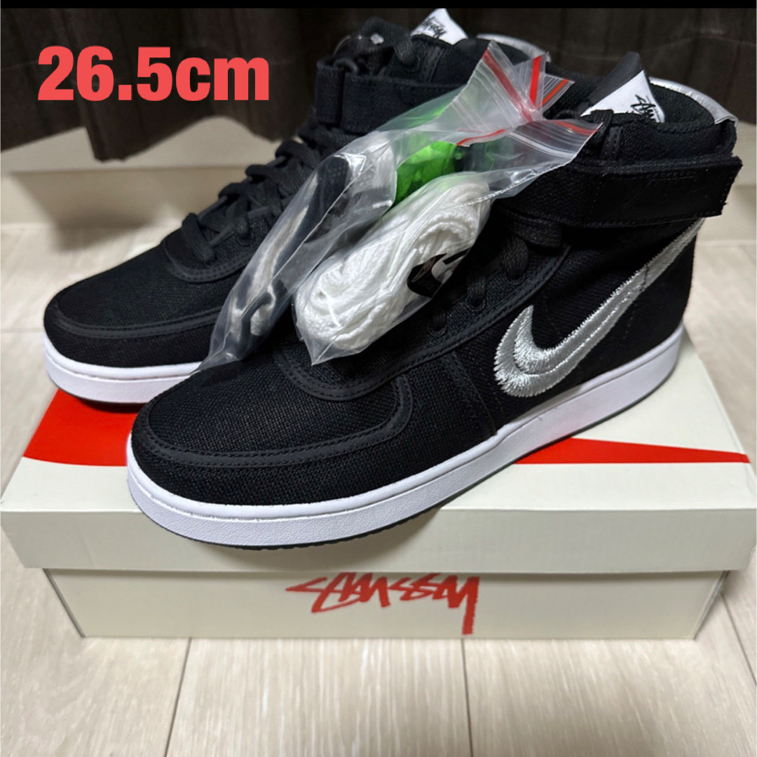 Stussy × Nike Vandal High Black 30cm