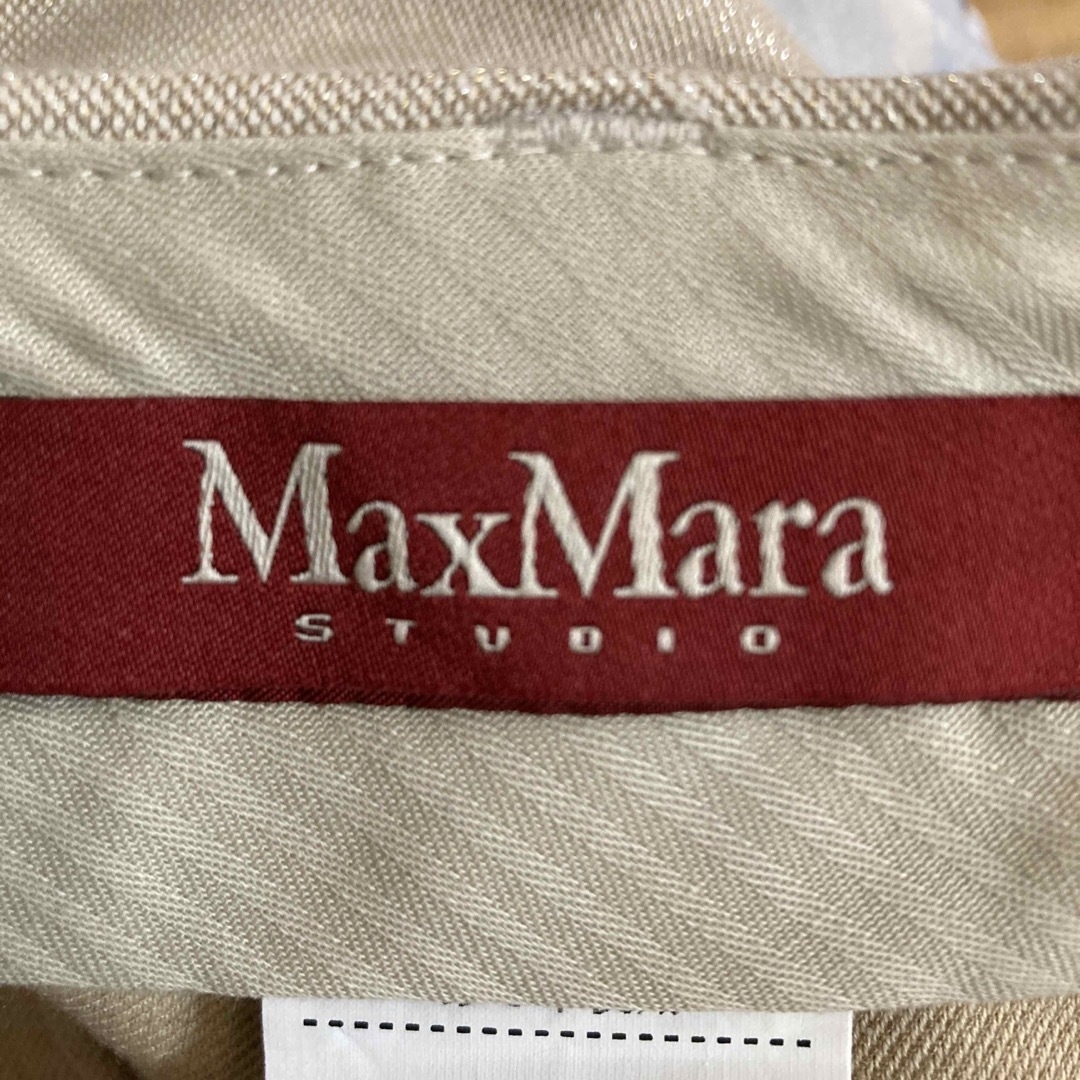 Max Mara(マックスマーラ)のMax Mara STUDIO(マックスマーラスタジオ)  GOLDラメパンツ レディースのパンツ(カジュアルパンツ)の商品写真