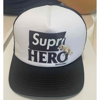 シュプリーム(Supreme)の22ss  Supreme ANTIHERO Mesh back cap 黒(キャップ)