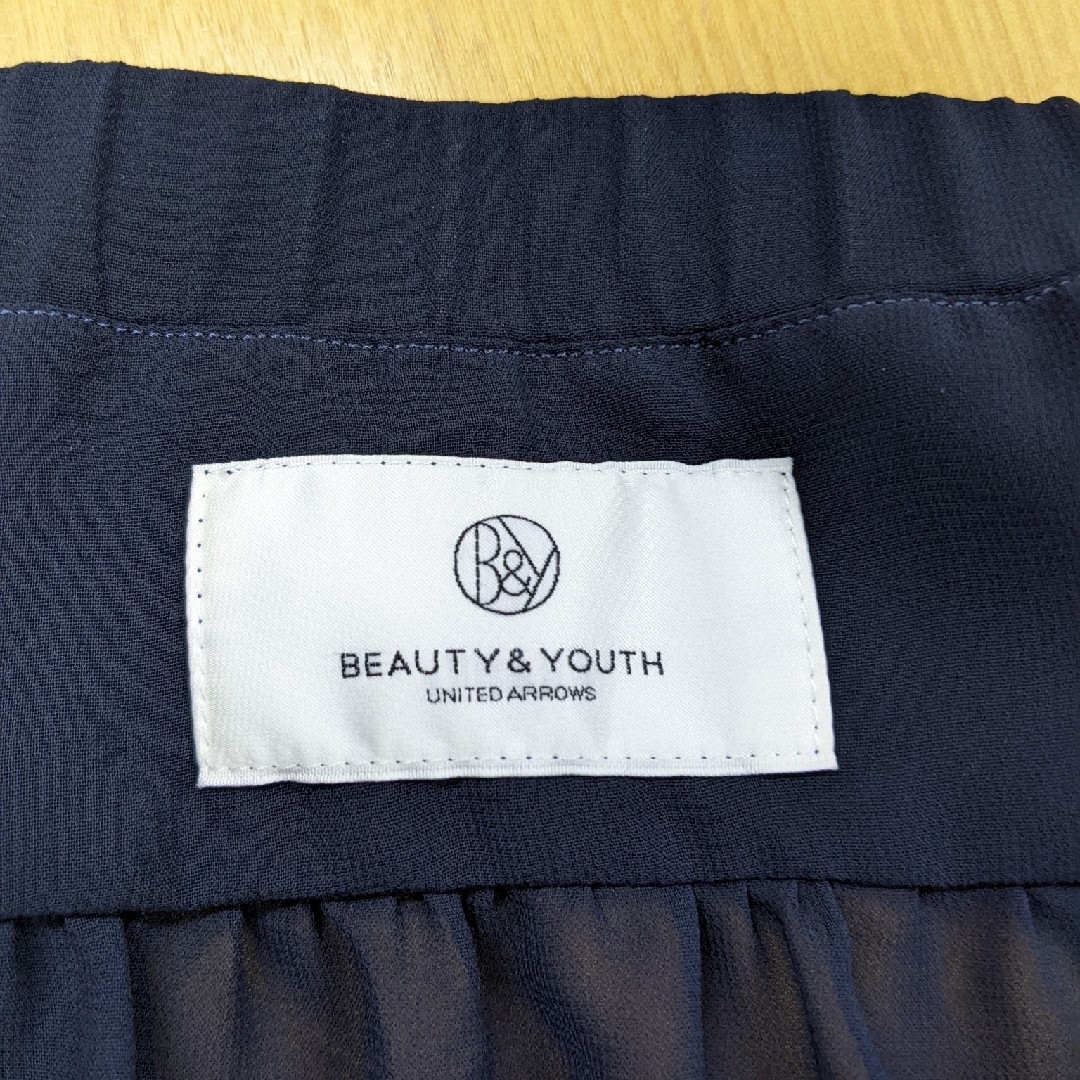 BEAUTY&YOUTH UNITED ARROWS(ビューティアンドユースユナイテッドアローズ)の日本製　Beauty&Youth　七分袖シアージャケットカーデ　ネイビーF レディースのトップス(カーディガン)の商品写真