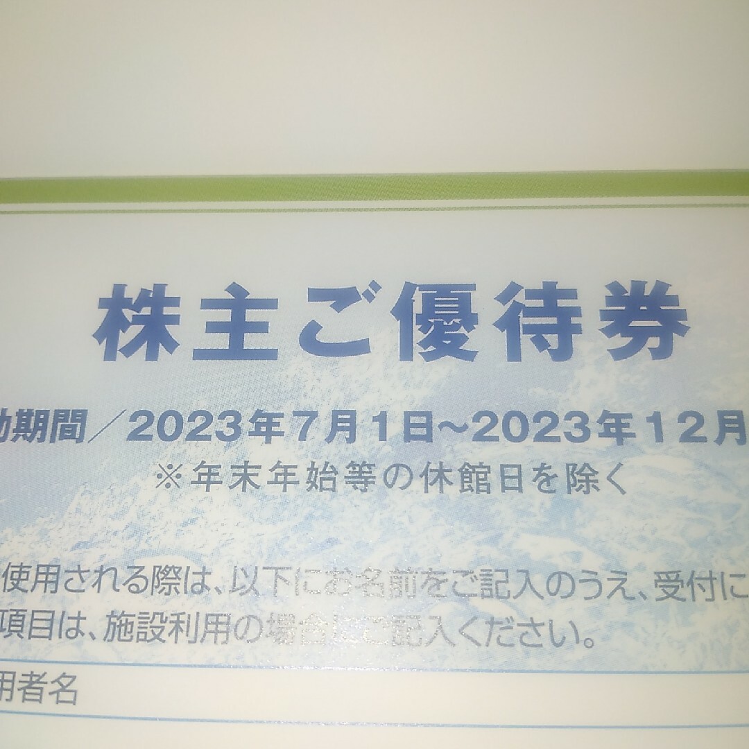 専用セントラルスポーツ株主優待券1枚 チケットのスポーツ(その他)の商品写真