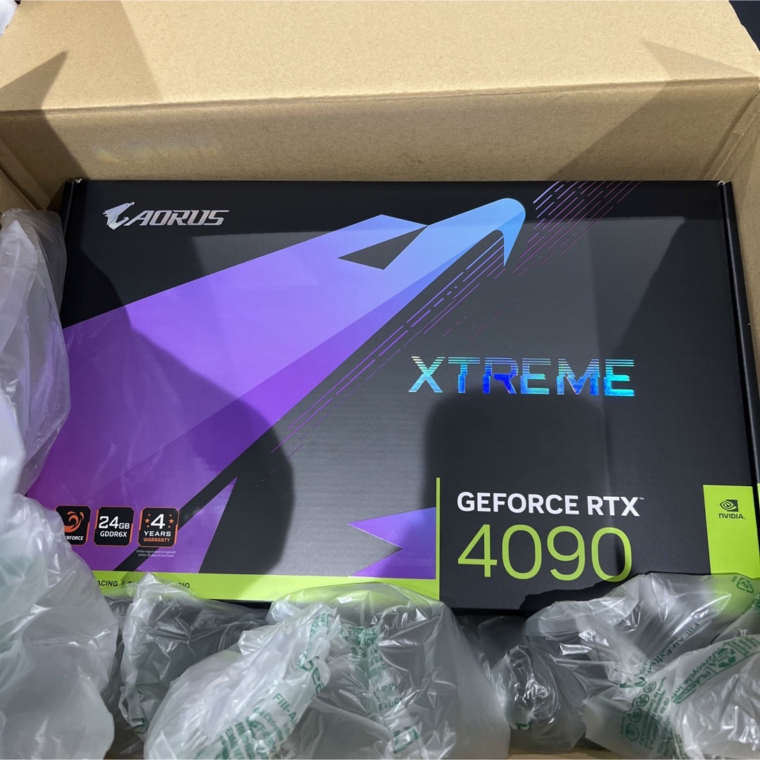 【新品】AORUS RTX4090 XTREME  WATERFORCE 24GPCパーツ