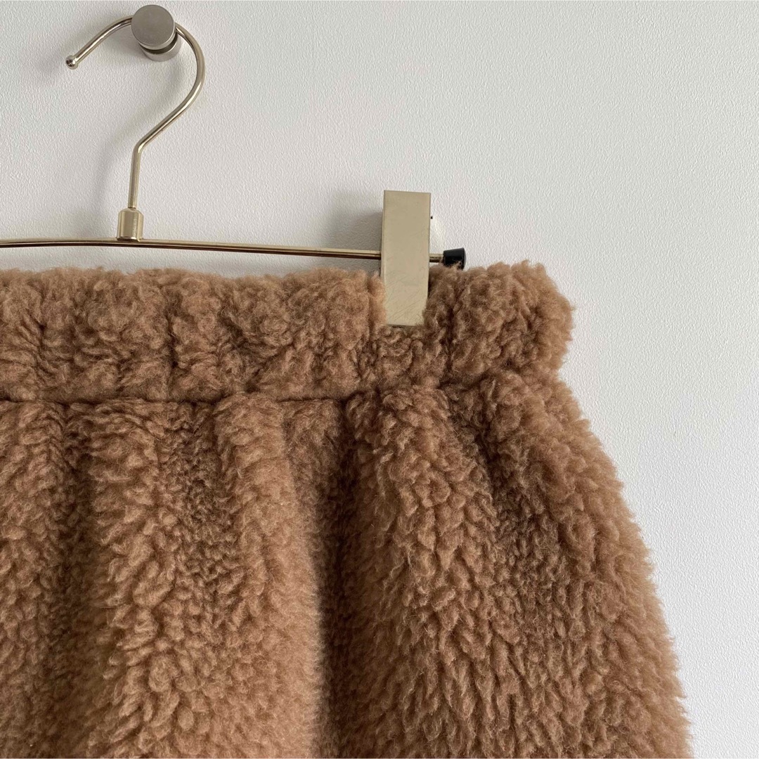 新商品が毎日入荷 maxmara 希少 キャメル100 フリンジスカート ウール
