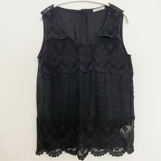 シンプリシテェ ブラウス トップス レース ブラウン系 F 薄手